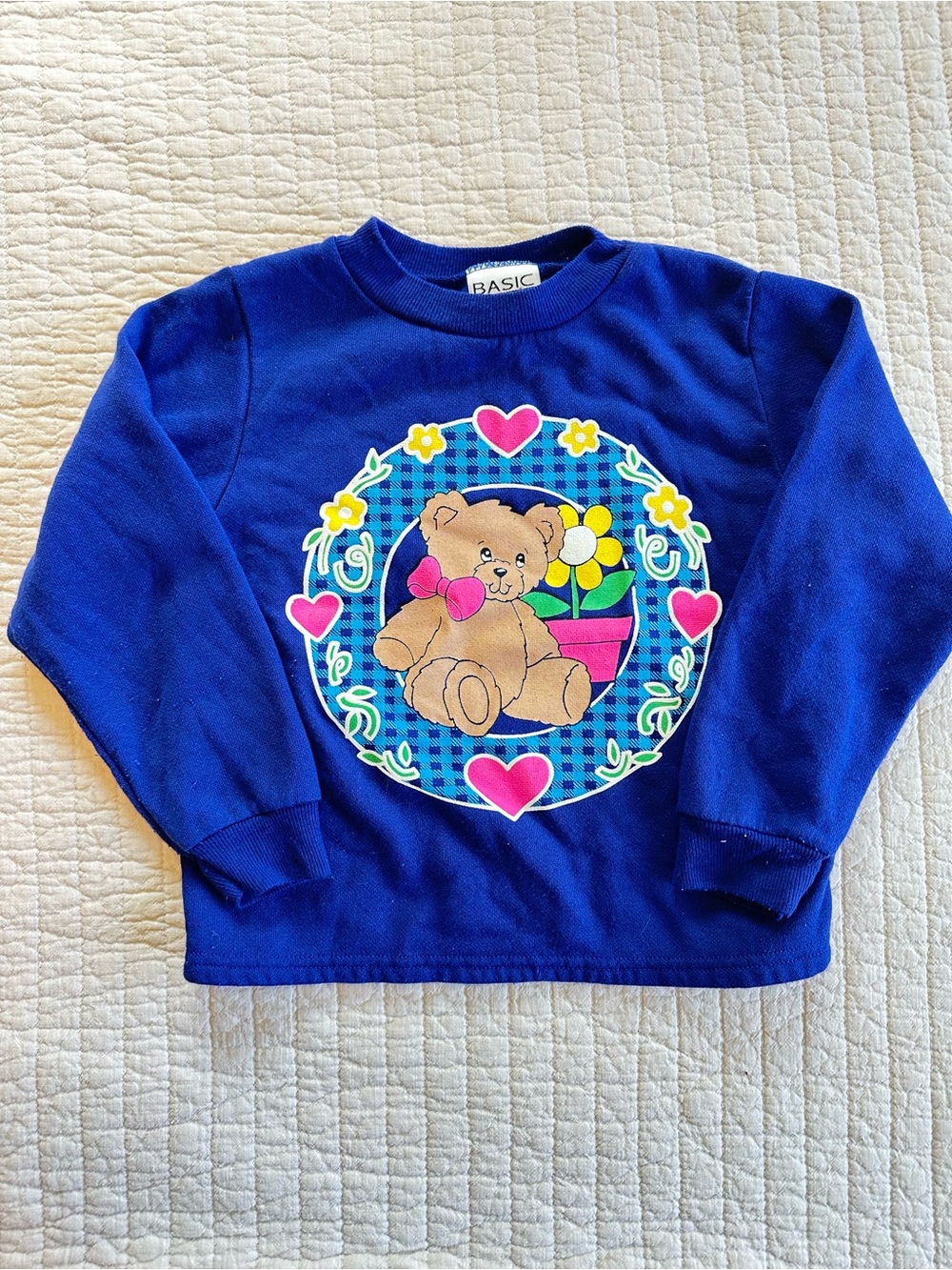 Basic Editions Kids Sweatshirt with Teddy Bear 549
